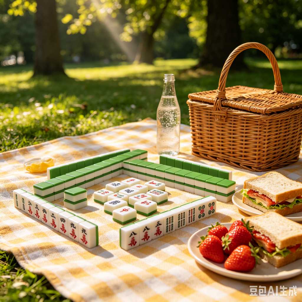 printed logo mahjong set